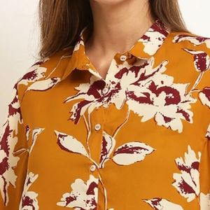 Mustard shirt style top